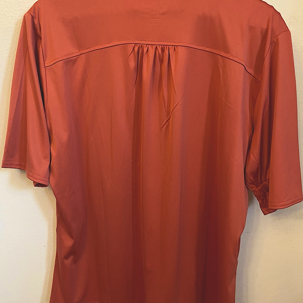 Woolrich Buttondown, Calypso, Salmon, 100% Polyes… - image 1